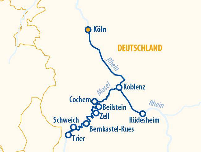 Moselromantik 2027 – Mosel Flusskreuzfahrt