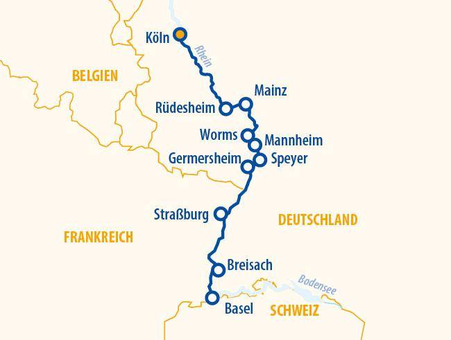 Rheinromantik 2026 – Flusskreuzfahrt Rhein