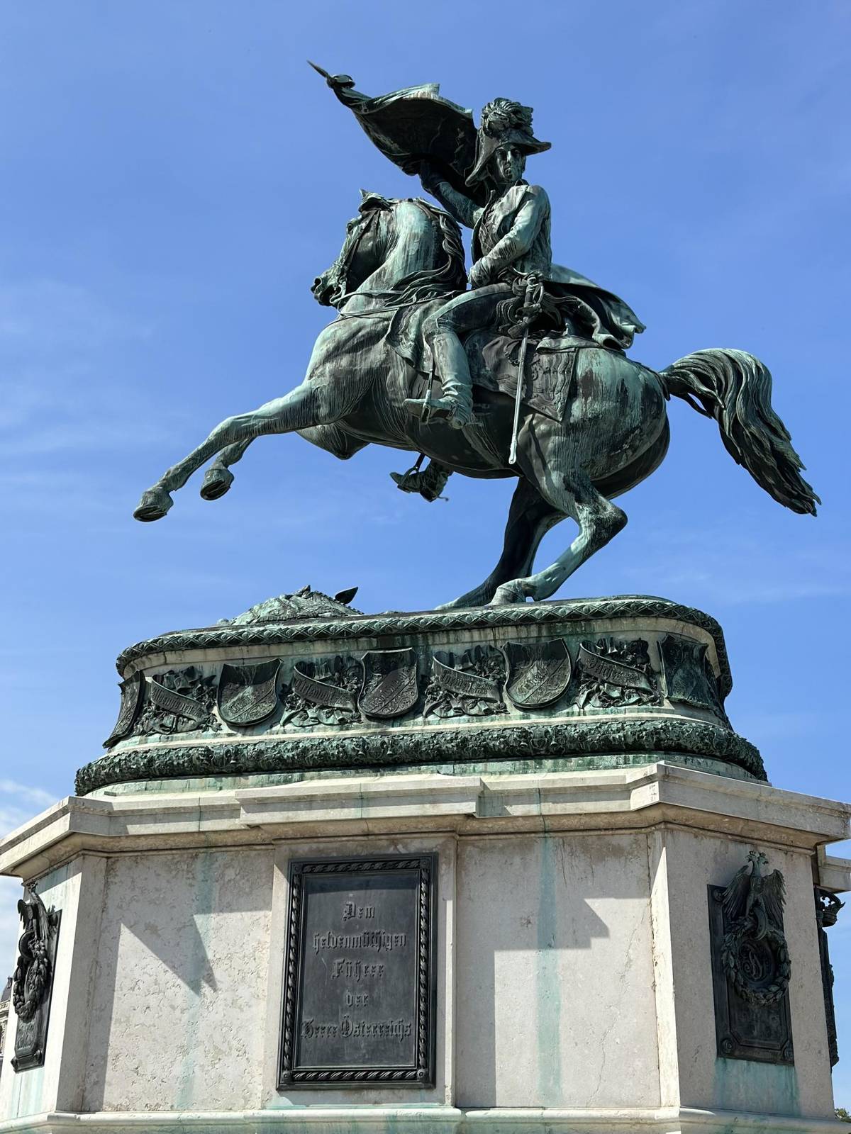 Reiterdenkmal in Wien an der Hofburg