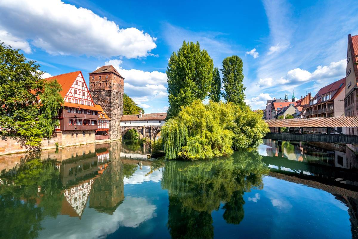 Mittelalterliches Gebäude in der nördlichen Nürnberger Altstadt