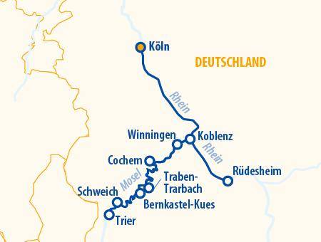 Moselromantik 2026 – Mosel Flusskreuzfahrt