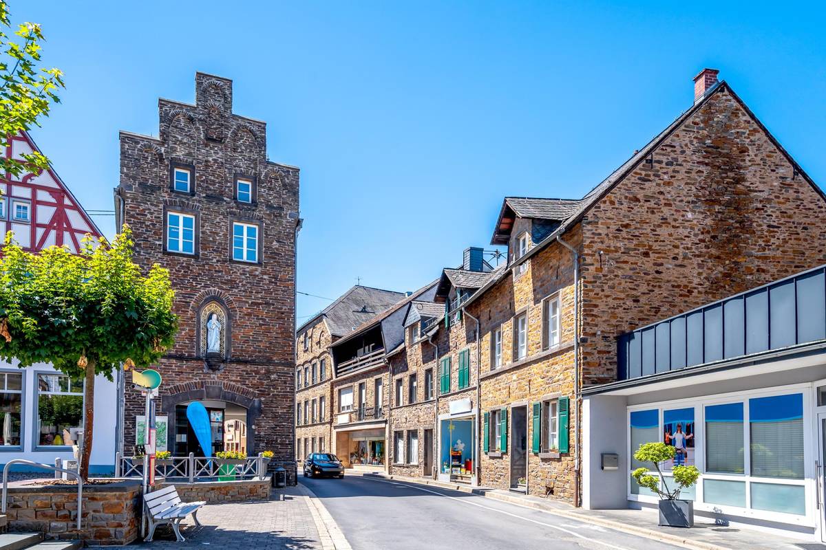 Der Marktplatz in Treis-Karden an der Mosel