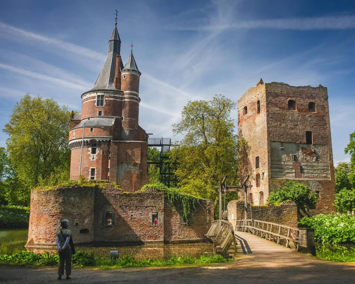 Burgruinen in der Stadt Wijk bij Duurstede