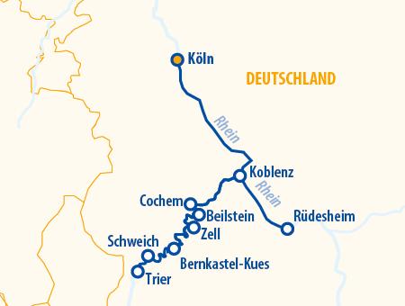 Moselromantik 2026 – Mosel Flusskreuzfahrt