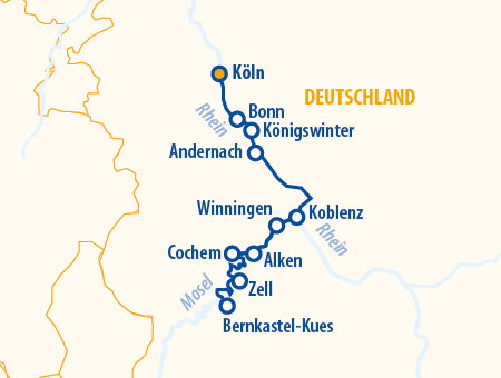 Vier Pfoten auf Mosel Kreuzfahrt 2026 – Flusskreuzfahrt mit Hund