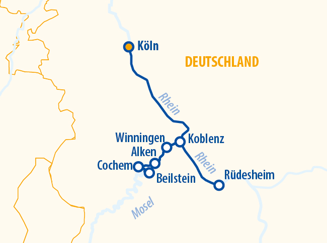 Rhein- und Moselzauber 2027 – Flusskreuzfahrt Mosel
