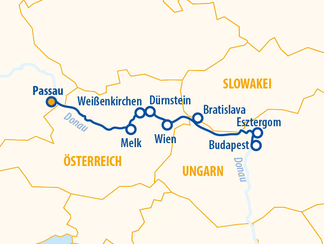 Donauromanze 2027 – Flusskreuzfahrt Donau