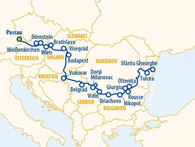 Große Donauvielfalt 2027 – Flusskreuzfahrt Donau