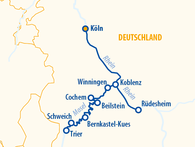 Moselromantik 2027 – Mosel Flusskreuzfahrt