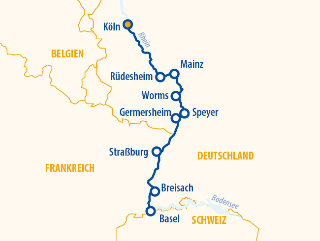 Rheinromantik 2027 – Flusskreuzfahrt Rhein