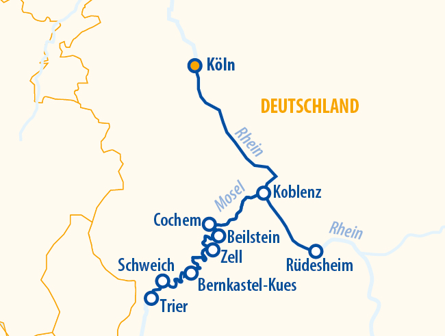 Moselromantik 2027 – Mosel Flusskreuzfahrt
