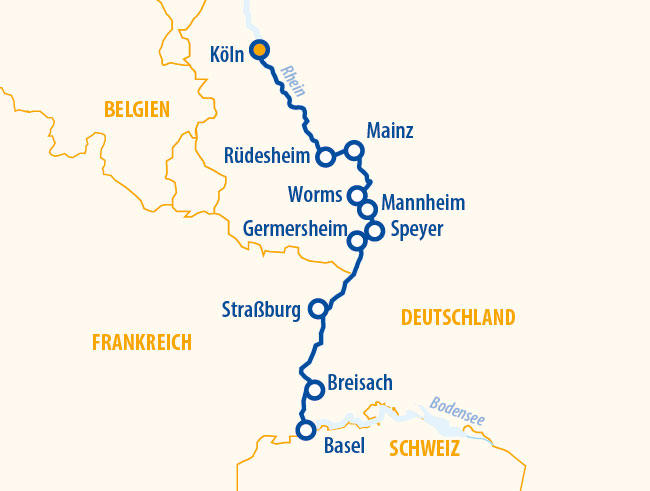 Rheinromantik 2027 – Flusskreuzfahrt Rhein