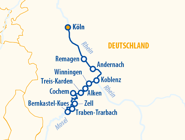 Moselträume für Mensch & Hund 2027 –  Flusskreuzfahrt Mosel