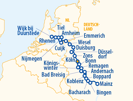 Rhein & Holland Momente mit Hund 2027 –  Flusskreuzfahrt Rhein